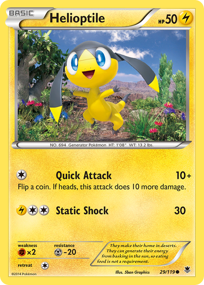 [PKM-C] Helioptile (29/119) [XY: Phantom Forces] - Misty Mountain Games