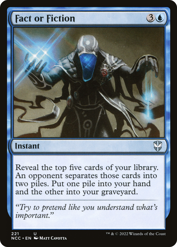 {C} Fact or Fiction [Streets of New Capenna Commander][NCC 221]