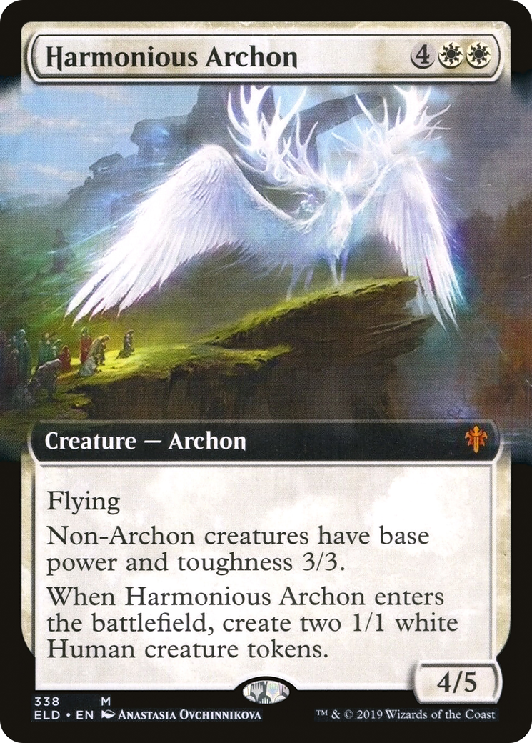 {R} Harmonious Archon (Extended Art) [Throne of Eldraine][ELD 338] - Misty Mountain Games