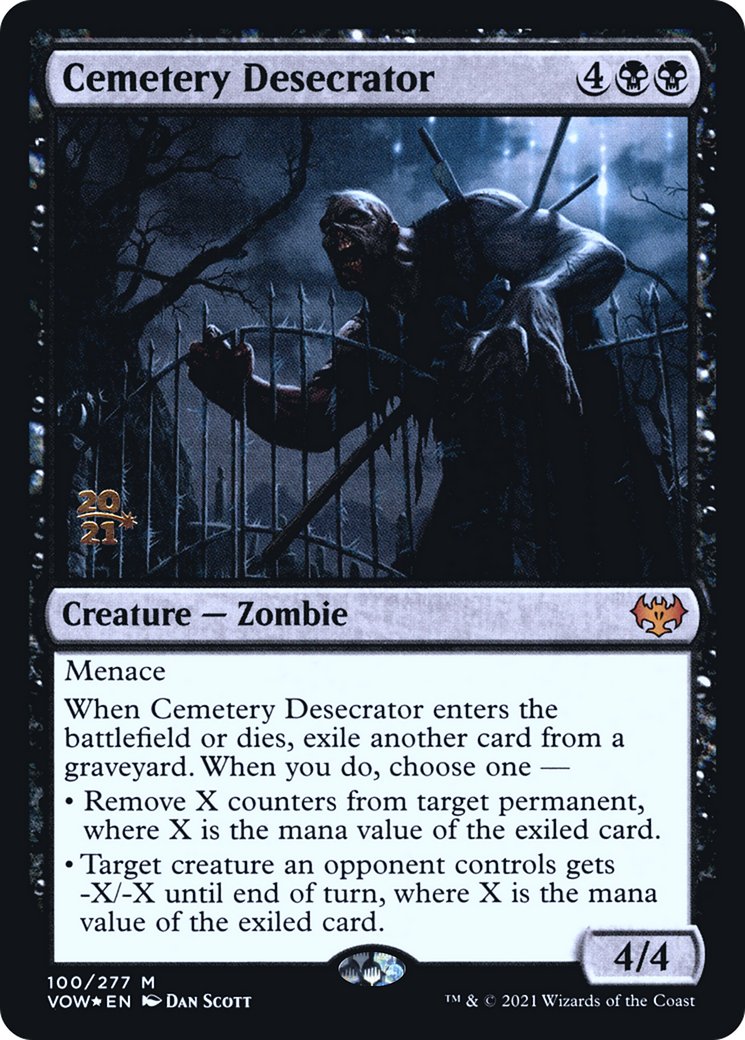 {R} Cemetery Desecrator [Innistrad: Crimson Vow Prerelease Promos][PR VOW 100]