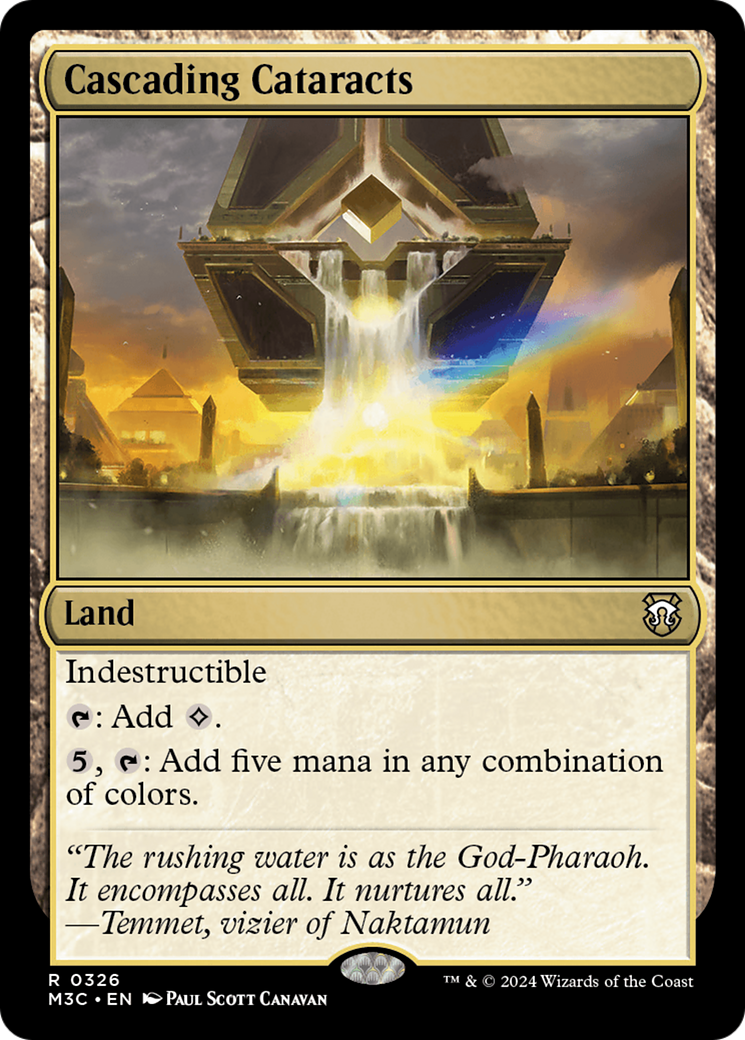 {R} Cascading Cataracts (Ripple Foil) [Modern Horizons 3 Commander][RPF M3C 326]