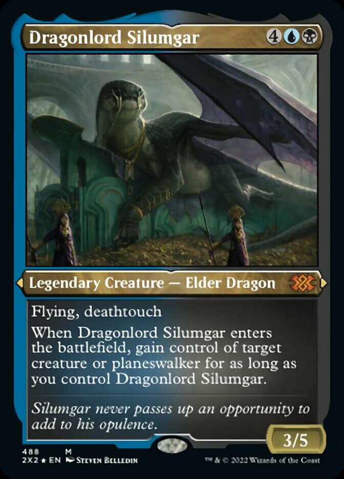 {R} Dragonlord Silumgar (Foil Etched) [Double Masters 2022][2X2 488]