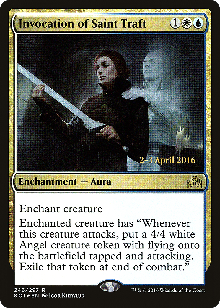{R} Invocation of Saint Traft [Shadows over Innistrad Prerelease Promos][PR SOI 246]