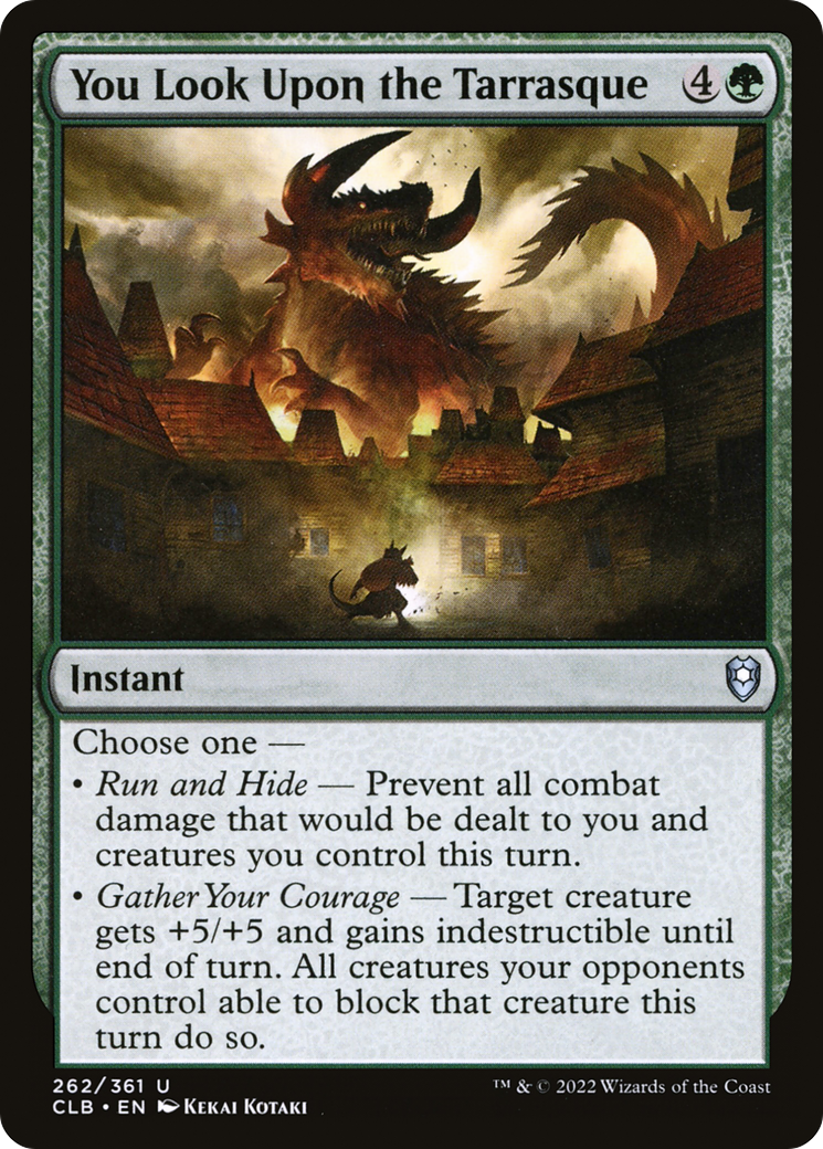 {C} You Look Upon the Tarrasque [Commander Legends: Battle for Baldur's Gate][CLB 262]