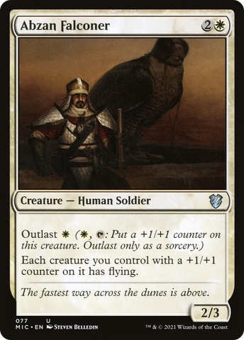 {C} Abzan Falconer [Innistrad: Midnight Hunt Commander][MIC 077]