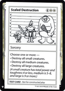 {R} Scaled Destruction [Mystery Booster Playtest Cards][CON CMB1 012]