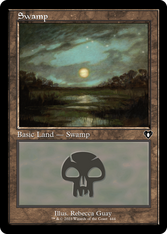 {B} Swamp (444) (Retro) [Commander Masters][CMM 444]
