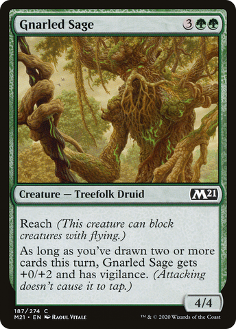 {C} Gnarled Sage [Core Set 2021][M21 187]