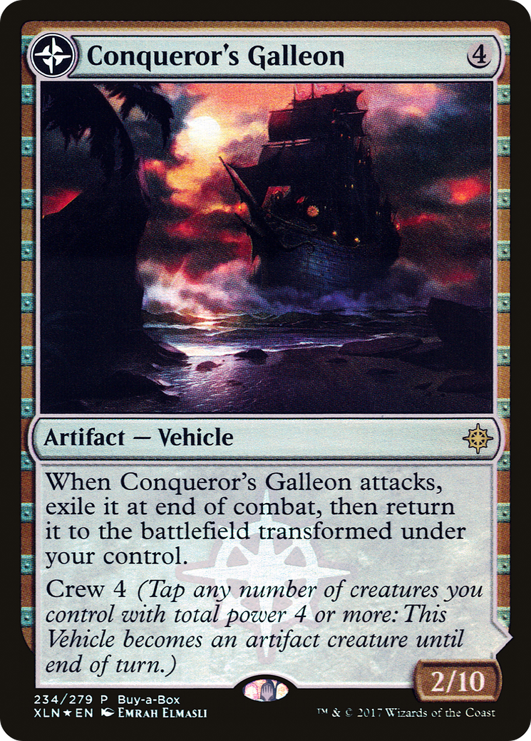 {R} Conqueror's Galleon // Conqueror's Foothold (Buy-A-Box) [Ixalan Treasure Chest][PA PXTC 234] - Misty Mountain Games