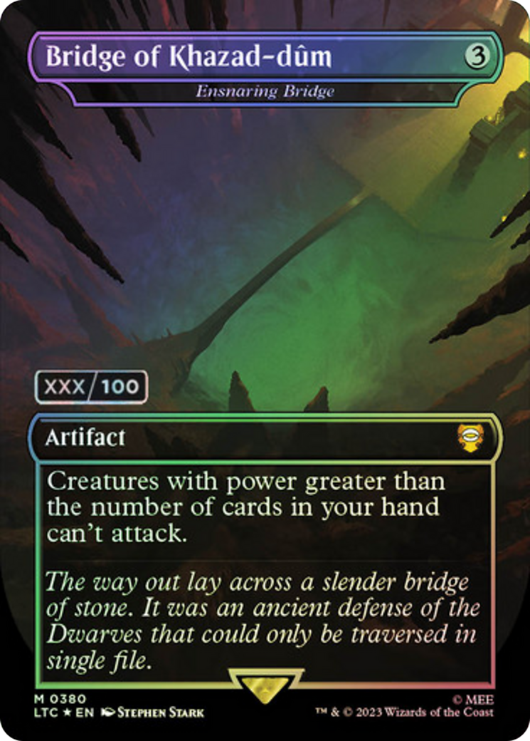 {R} Bridge of Khazad-dum - Ensnaring Bridge (Serialized) [The Lord of the Rings: Tales of Middle-Earth Commander][SR LTC 380]