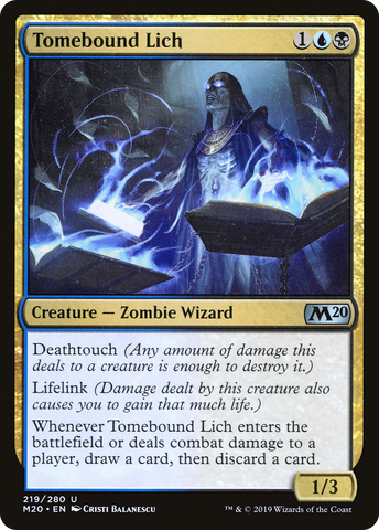 {C} Tomebound Lich [Core Set 2020][M20 219]