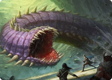 {A} Purple Worm Art Card [Dungeons & Dragons: Adventures in the Forgotten Realms Art Series][AAFR 003]