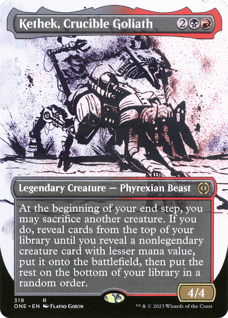 {R} Kethek, Crucible Goliath (Borderless Ichor) [Phyrexia: All Will Be One][ONE 319]