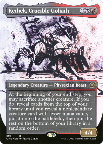 {R} Kethek, Crucible Goliath (Borderless Ichor) [Phyrexia: All Will Be One][ONE 319]