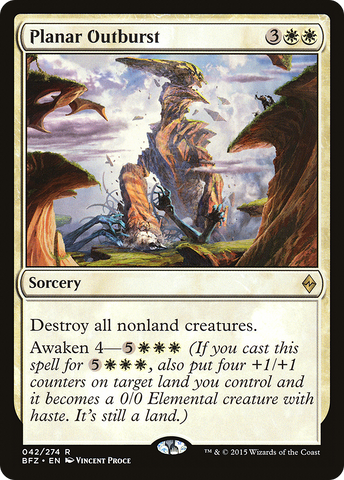 {R} Planar Outburst [Battle for Zendikar][BFZ 042]