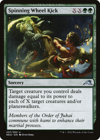 {C} Spinning Wheel Kick [Kamigawa: Neon Dynasty][NEO 207]