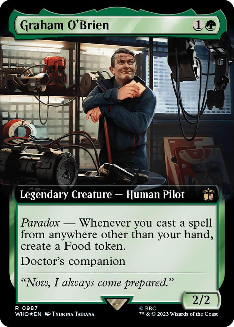 {R} Graham O'Brien (Extended Art) (Surge Foil) [Doctor Who][WHO 987]