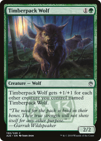{C} Timberpack Wolf [Masters 25][A25 190]