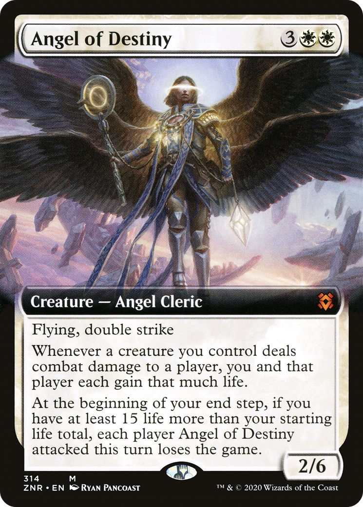 {R} Angel of Destiny (Extended Art) [Zendikar Rising][ZNR 314]