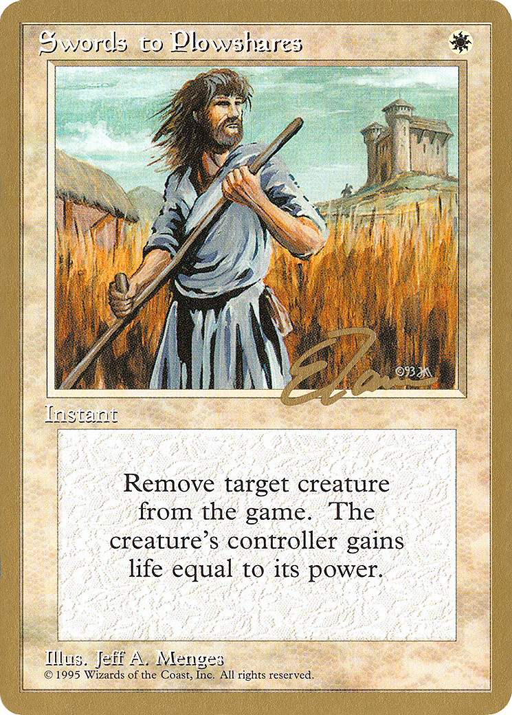 {C} Swords to Plowshares (Eric Tam) [Pro Tour Collector Set][GB PTC ET52]