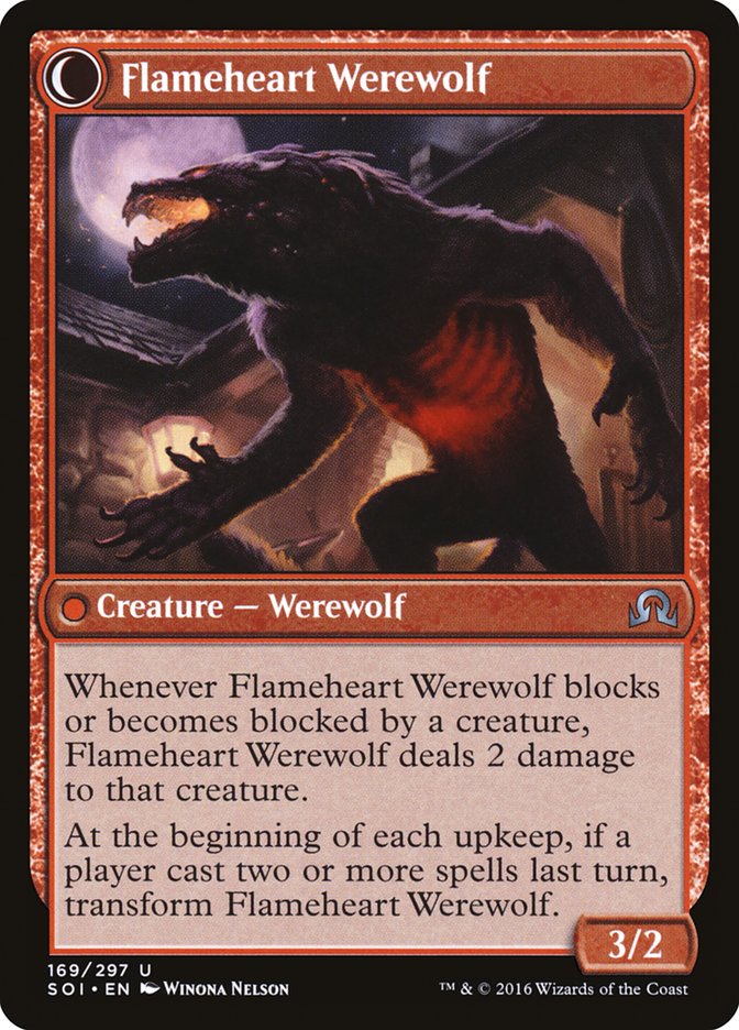 {C} Kessig Forgemaster // Flameheart Werewolf [Shadows over Innistrad][SOI 169] - Misty Mountain Games