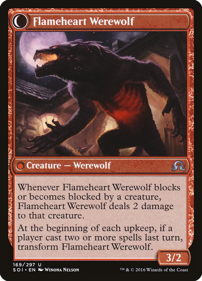 {C} Kessig Forgemaster // Flameheart Werewolf [Shadows over Innistrad][SOI 169] - Misty Mountain Games