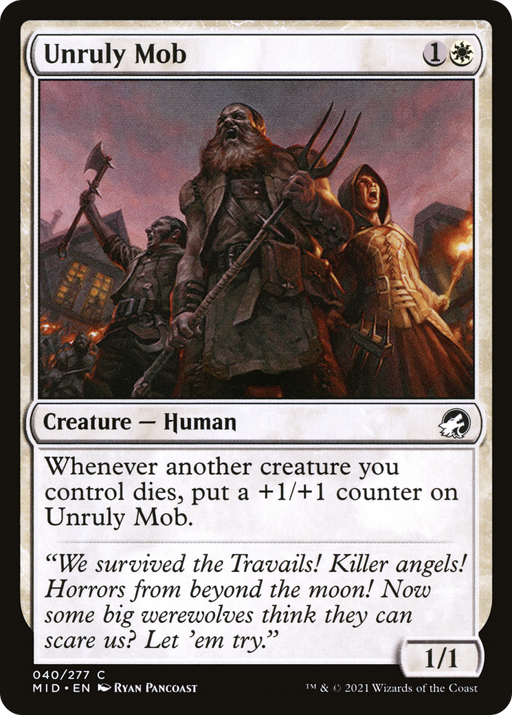 {C} Unruly Mob [Innistrad: Midnight Hunt][MID 040]