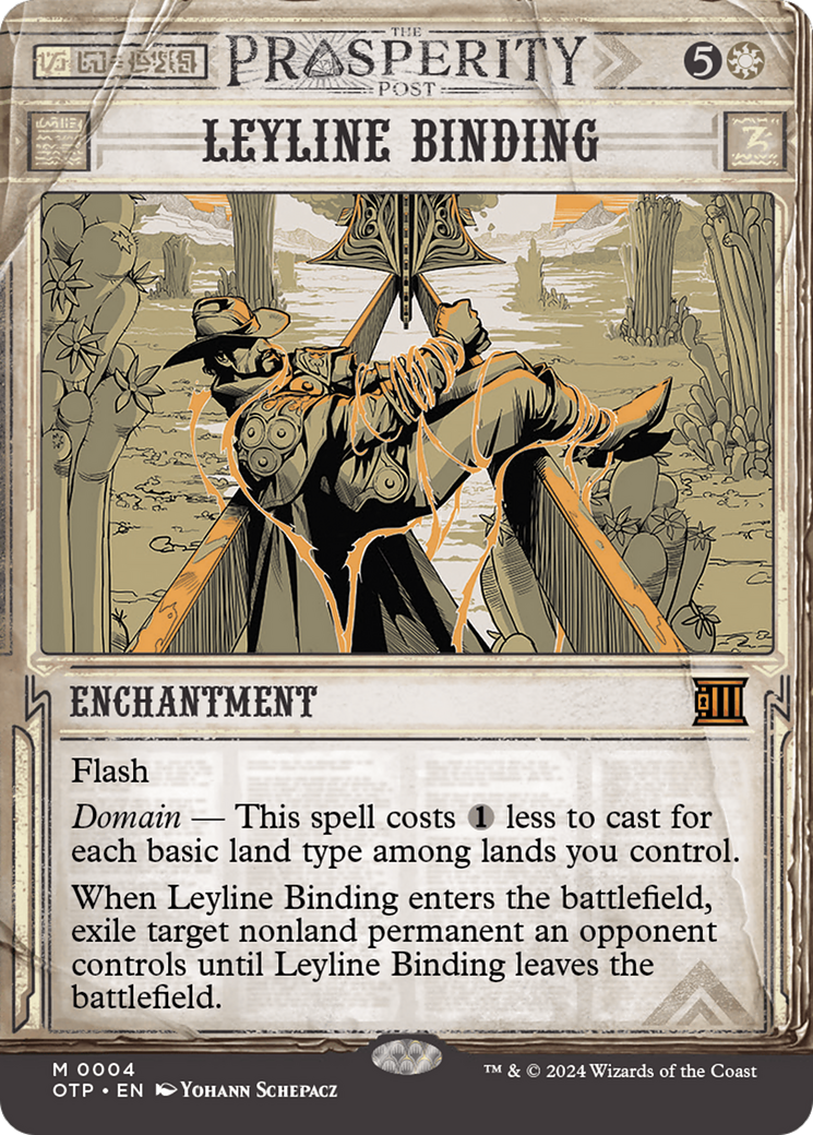 {R} Leyline Binding [Outlaws of Thunder Junction: Breaking News][OTP 004]