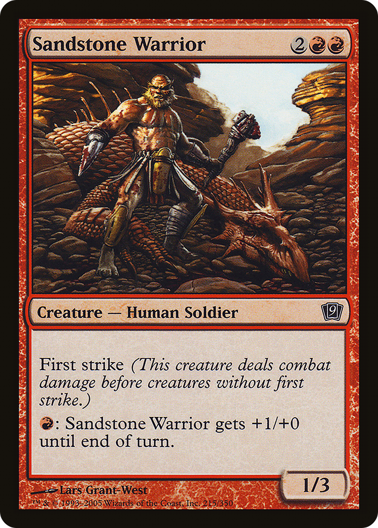 {C} Sandstone Warrior [Ninth Edition][9ED 215]