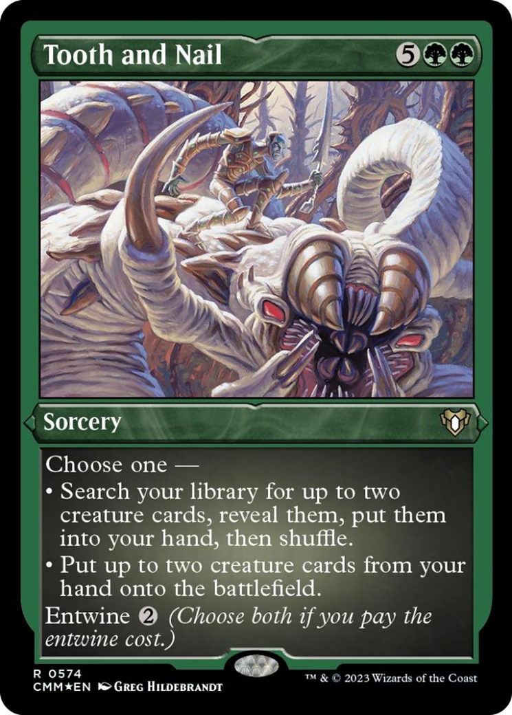 {R} Tooth and Nail (Foil Etched) [Commander Masters][CMM 574]