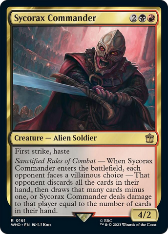 {R} Sycorax Commander [Doctor Who][WHO 161]