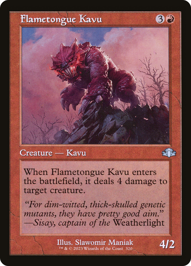 {C} Flametongue Kavu (Retro) [Dominaria Remastered][DMR 320]