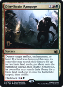 {R} Dire-Strain Rampage [Innistrad: Midnight Hunt Prerelease Promos][PR MID 219]