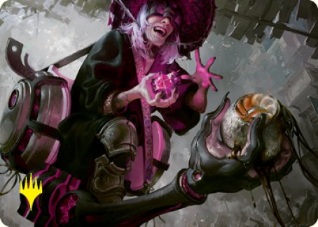 {A} Undercity Scrounger Art Card (Gold-Stamped Signature) [Kamigawa: Neon Dynasty Art Series][GS ANEO 042]