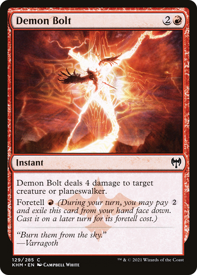 {C} Demon Bolt [Kaldheim][KHM 129]