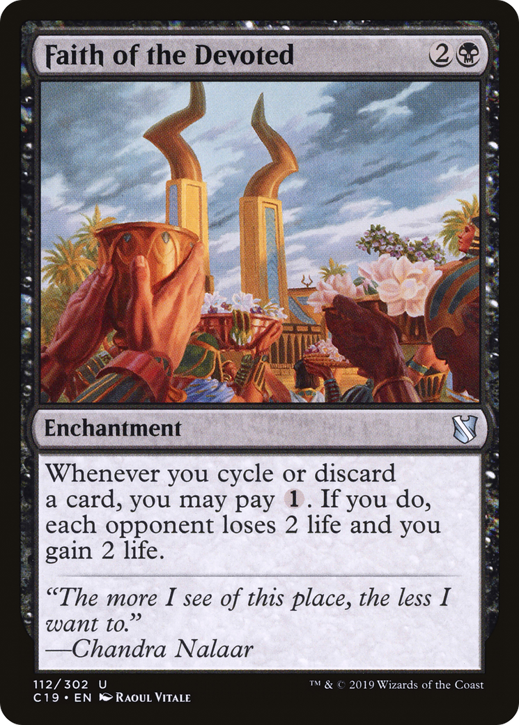 {C} Faith of the Devoted [Commander 2019][C19 112]