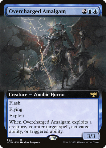 {R} Overcharged Amalgam (Extended Art) [Innistrad: Crimson Vow][VOW 363]
