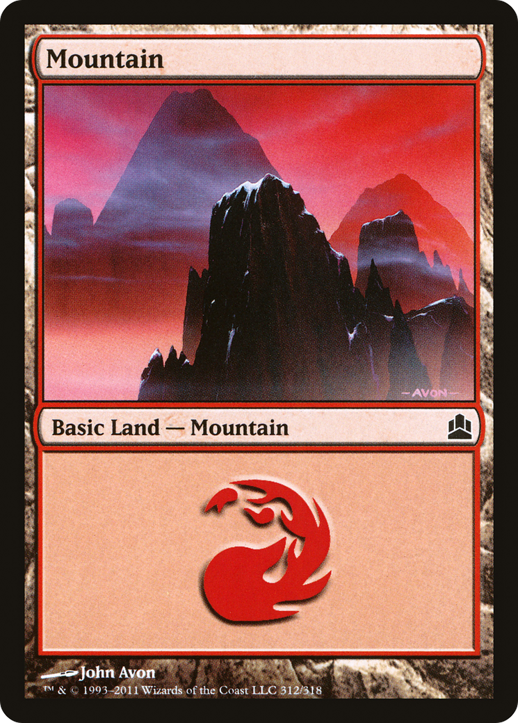{B}[CMD 312] Mountain (312) [Commander 2011]