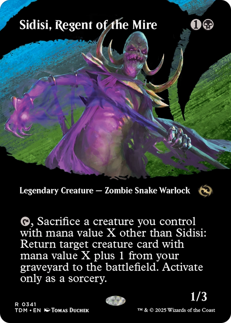 {@R} Sidisi, Regent of the Mire (Borderless) [Tarkir: Dragonstorm][TDM 341]