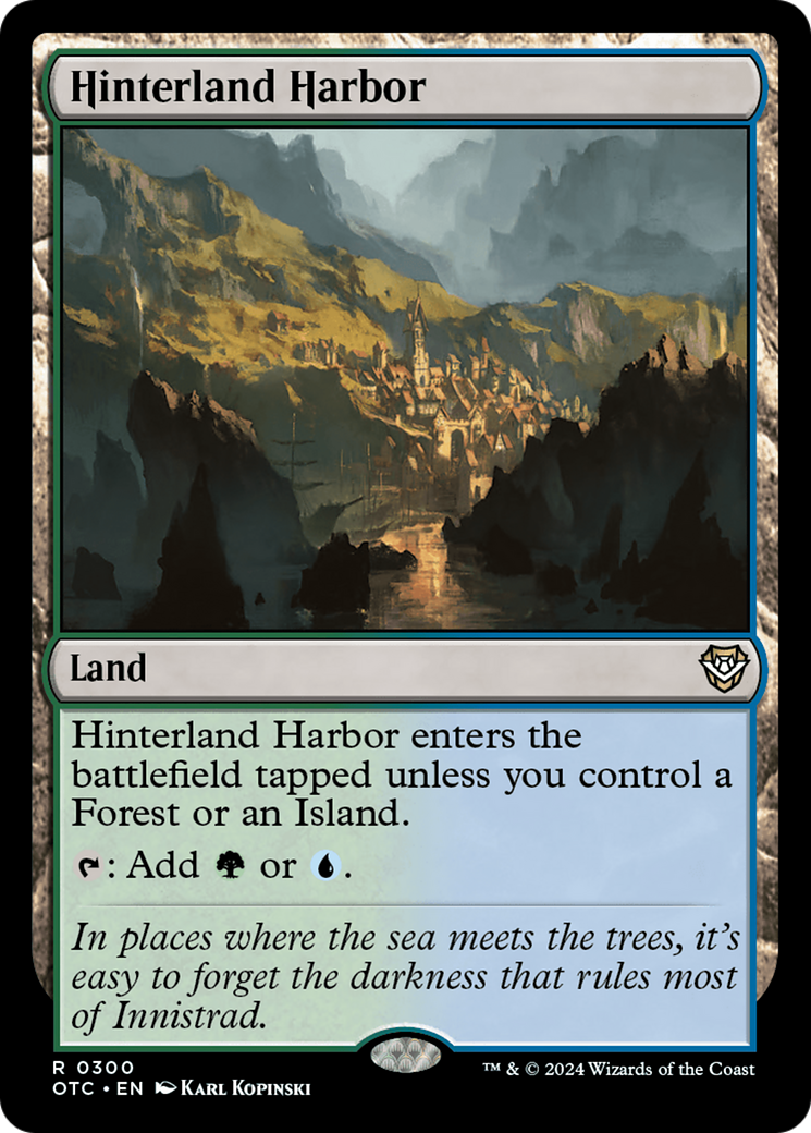 {R} Hinterland Harbor [Outlaws of Thunder Junction Commander][OTC 300]
