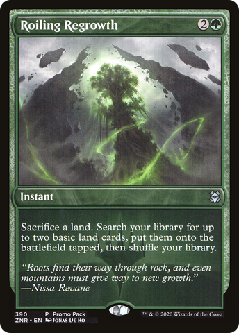 {C} Roiling Regrowth (Promo Pack) [Zendikar Rising Promos][PP ZNR 390]