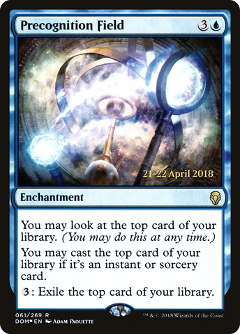 {R} Precognition Field [Dominaria Prerelease Promos][PR DOM 061]