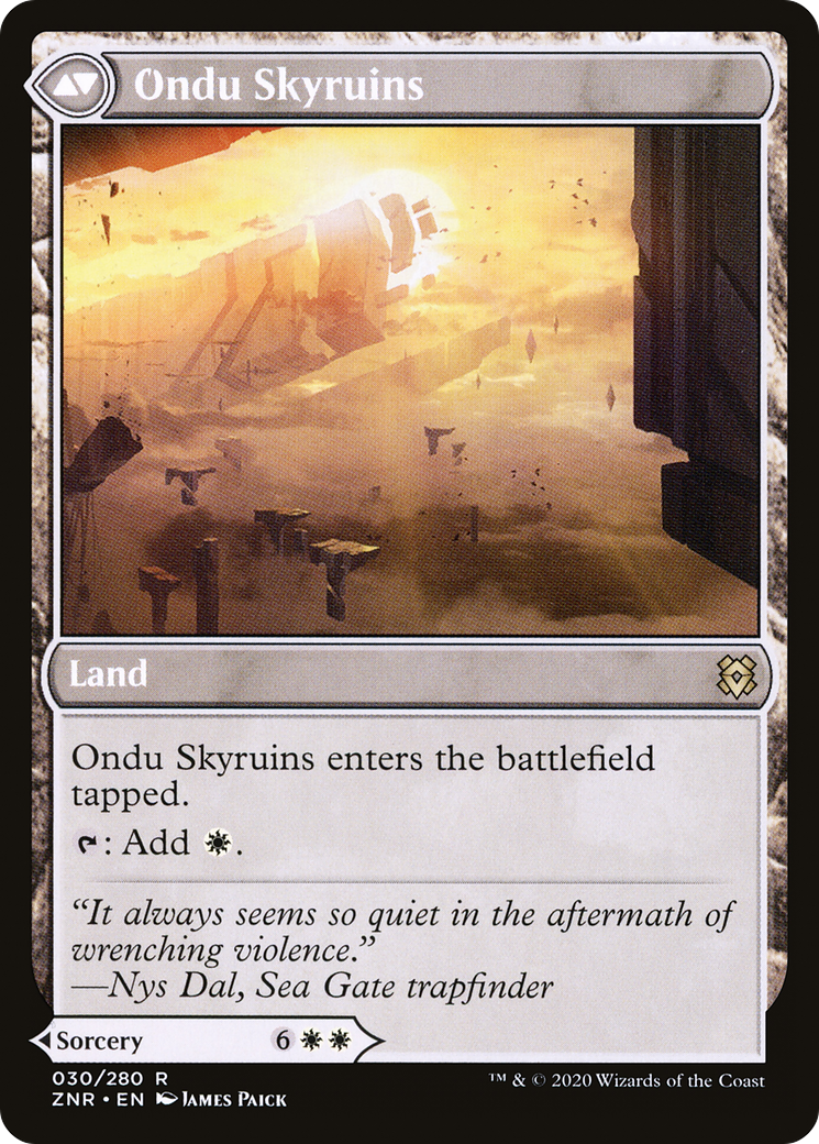 {R} Ondu Inversion // Ondu Skyruins [Secret Lair: From Cute to Brute][LS ZNR 030]