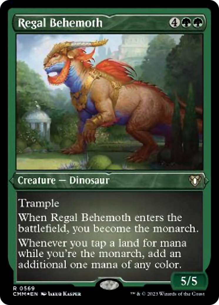 {R} Regal Behemoth (Foil Etched) [Commander Masters][CMM 569]