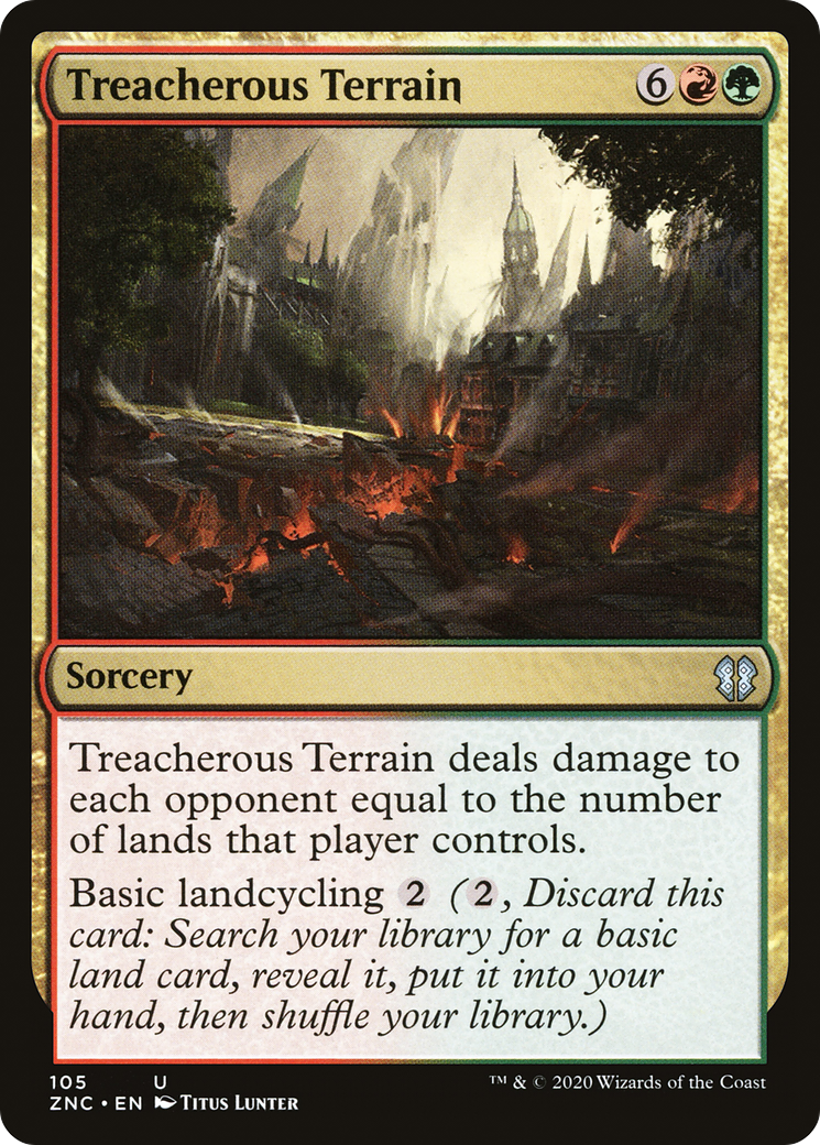 {C} Treacherous Terrain [Zendikar Rising Commander][ZNC 105]