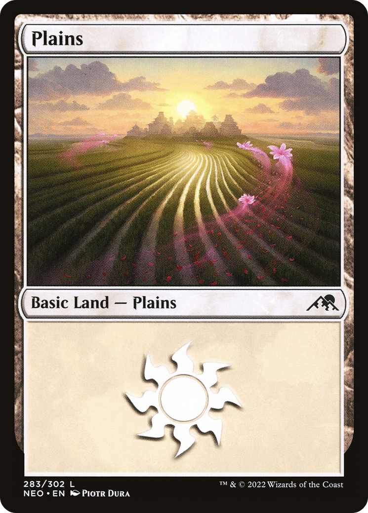 {B}[NEO 283] Plains (283) [Kamigawa: Neon Dynasty]
