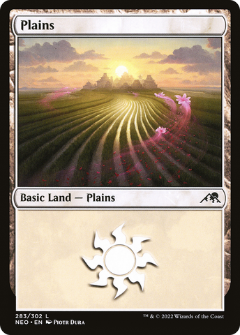 {B}[NEO 283] Plains (283) [Kamigawa: Neon Dynasty]