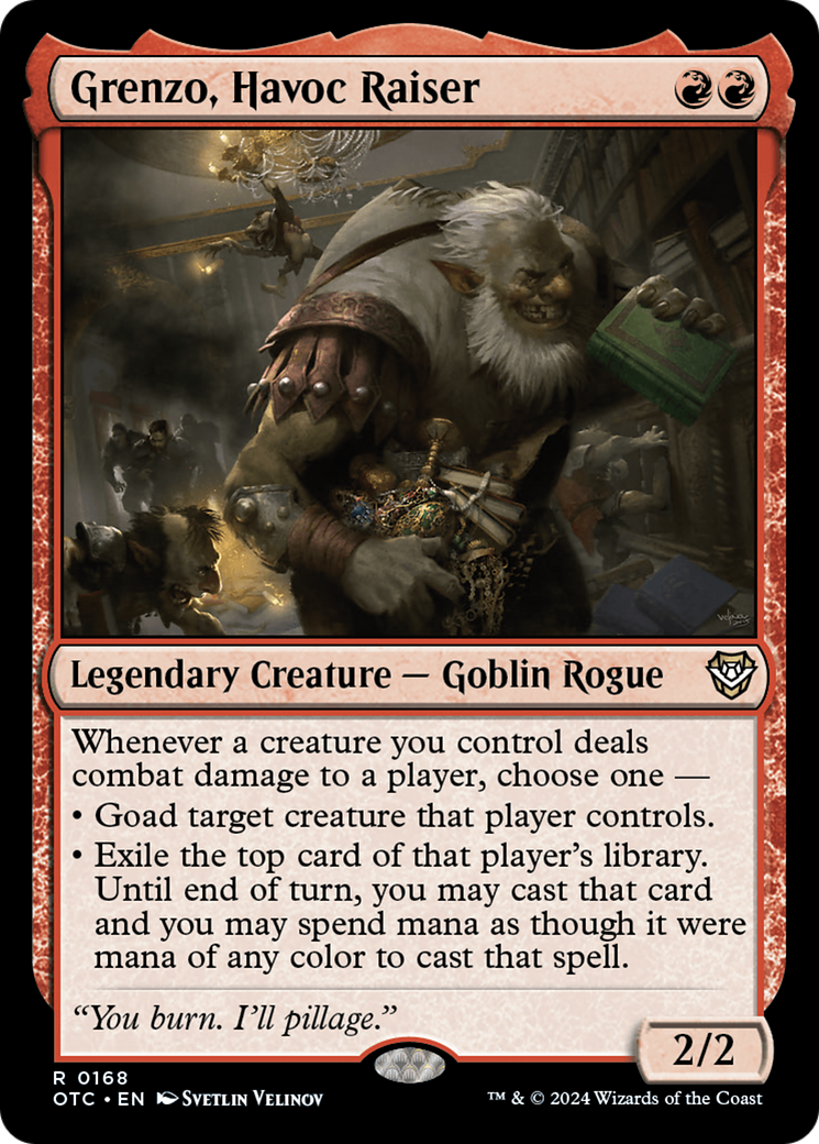 {R} Grenzo, Havoc Raiser [Outlaws of Thunder Junction Commander][OTC 168]