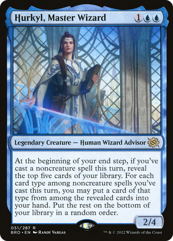 {R} Hurkyl, Master Wizard [The Brothers' War][BRO 051]