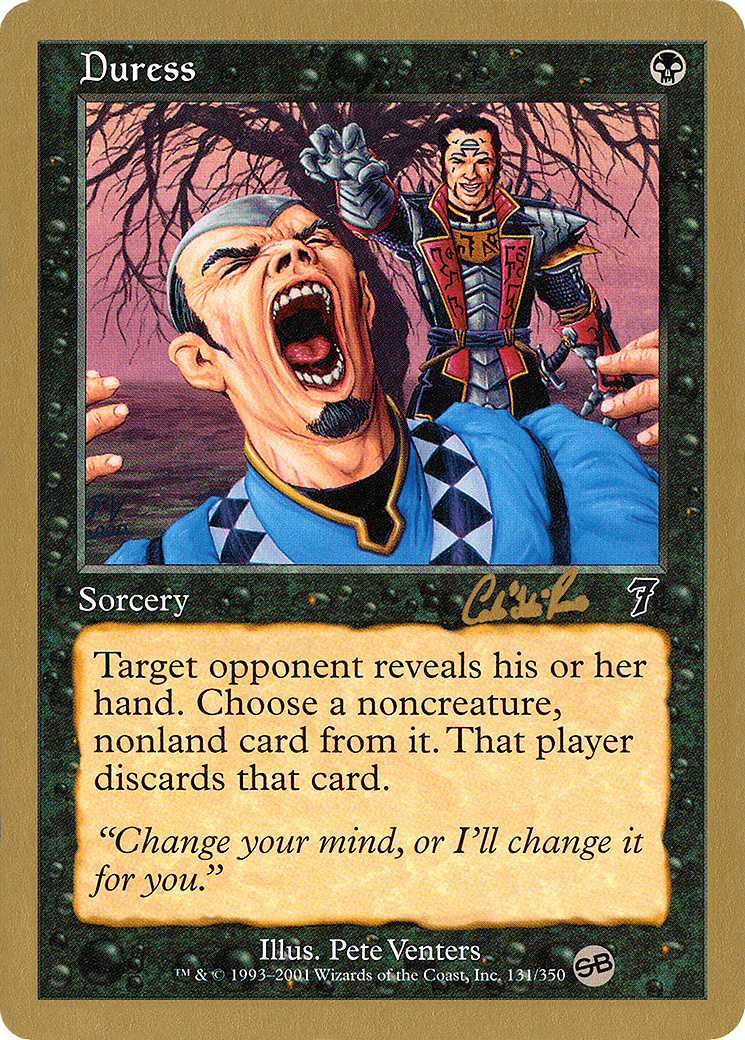 {C} Duress (Carlos Romao) (SB) [World Championship Decks 2002][GB WC02 CR131SB]